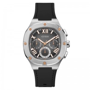 Guess GW0571G1 Silver Black Rubber
